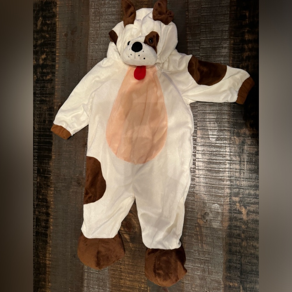 Target Kids Brown and White Puppy Dog Costume